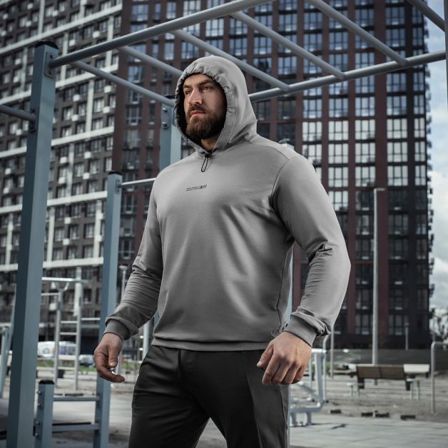 M-Tac кофта Hoodie Born by Revolution Light Grey