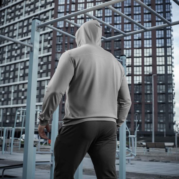 M-Tac кофта Hoodie Born by Revolution Light Grey