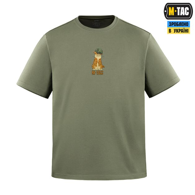 M-Tac футболка Orange Cat Cotton Hard Light Olive