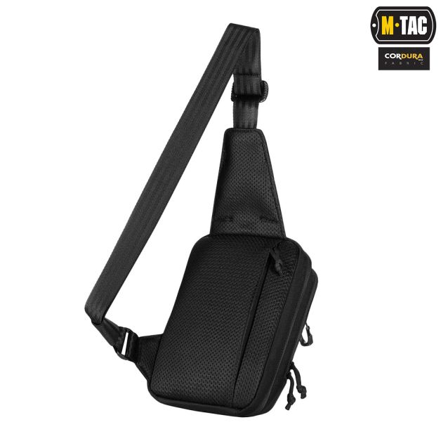 M-Tac сумка Sling Pistol Bag Hex с липучкой Black