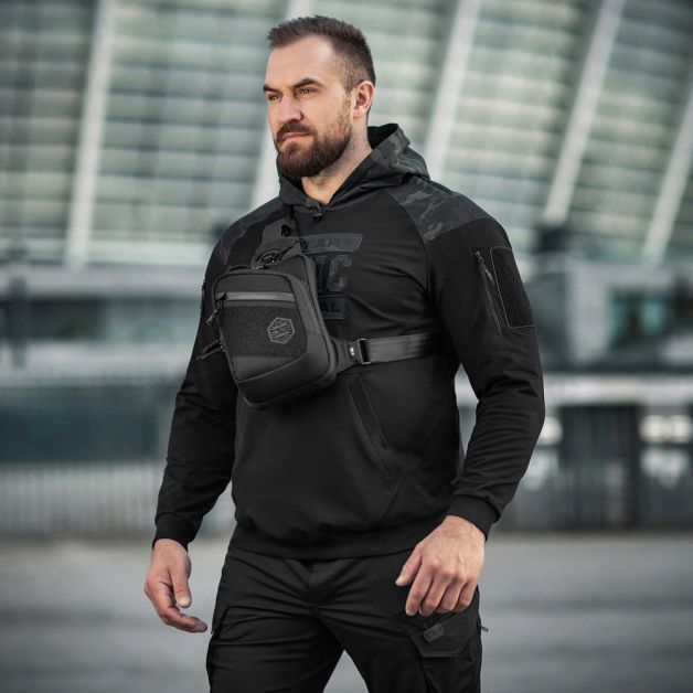 M-Tac сумка Sling Pistol Bag Hex с липучкой Black