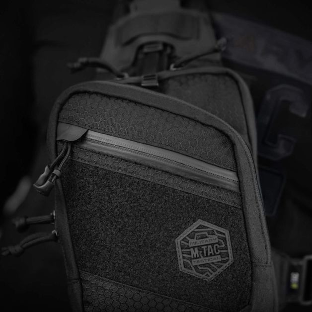 M-Tac сумка Sling Pistol Bag Hex с липучкой Black