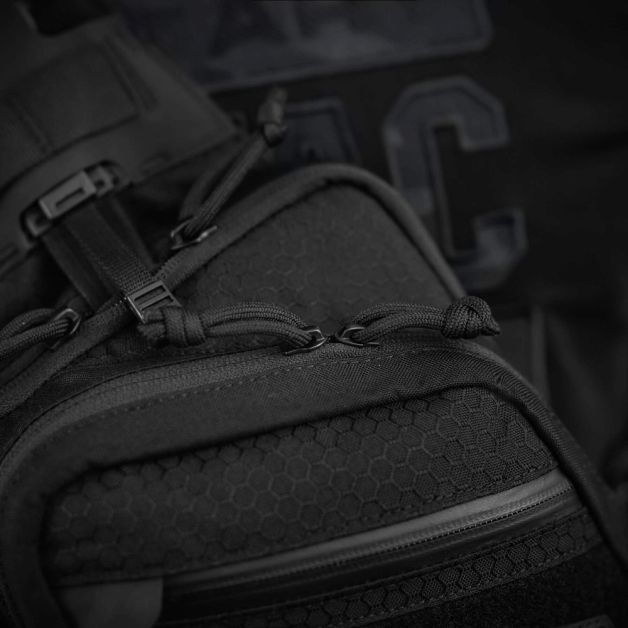 M-Tac сумка Sling Pistol Bag Hex с липучкой Black