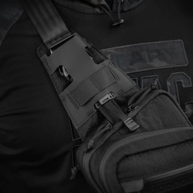 M-Tac сумка Sling Pistol Bag Hex с липучкой Black