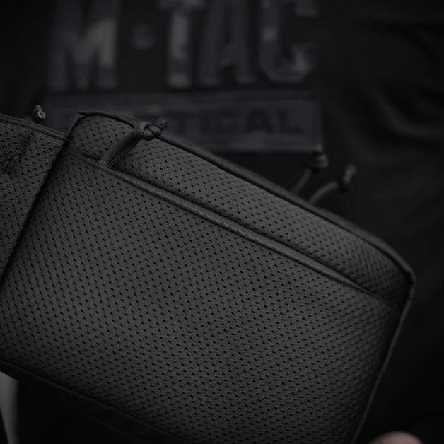 M-Tac сумка Sling Pistol Bag Hex с липучкой Black