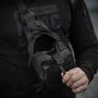 M-Tac сумка Sling Pistol Bag Hex с липучкой Black
