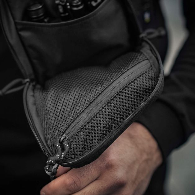 M-Tac сумка Sling Pistol Bag Hex с липучкой Black