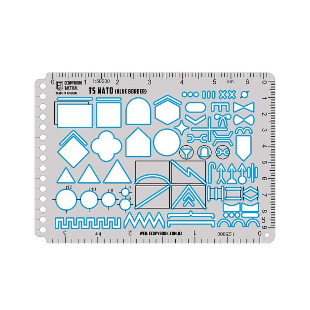 Ecopybook Tactical линейка TS NATO (blue)