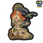 M-Tac нашивка Tactical girl №6 PVC redhead Hooligan Olive V2