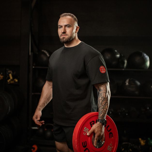 M-Tac футболка Train Hard Oversized Cotton Hard Black