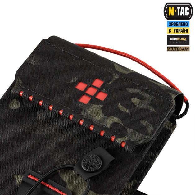 M-Tac Аптечка-вкладыш тактическая индивидуальная IFAK Elite Multicam Black