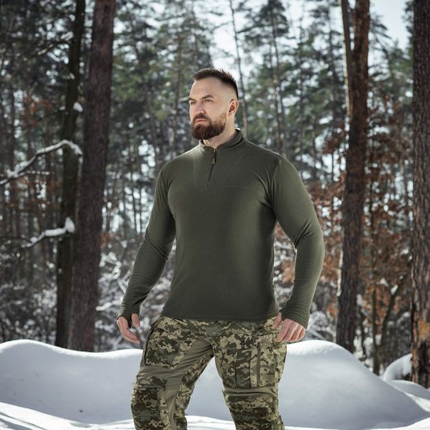 M-Tac терморубашка флис Delta Level 2 Hex Army Olive