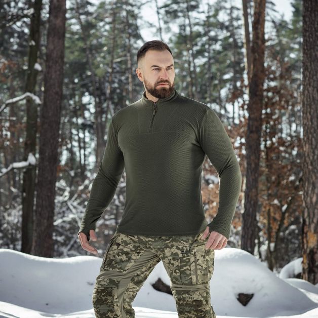 M-Tac терморубашка флис Delta Level 2 Hex Army Olive