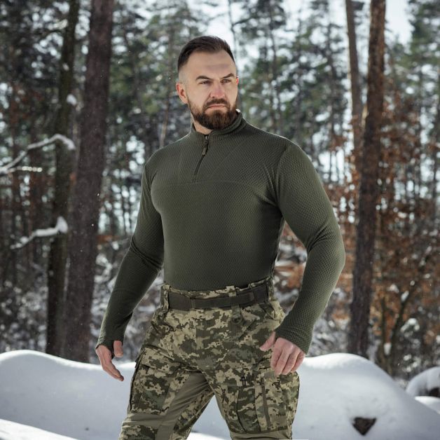 M-Tac терморубашка флис Delta Level 2 Hex Army Olive