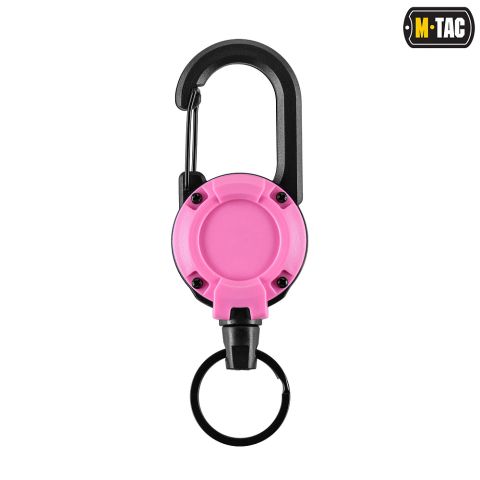 M-Tac карабин с тросиком для ключей Pink