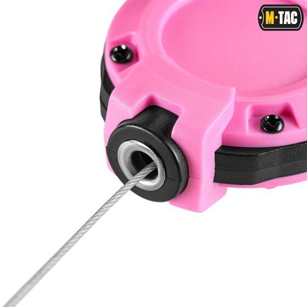 M-Tac карабин с тросиком для ключей Pink