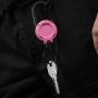 M-Tac карабин с тросиком для ключей Pink
