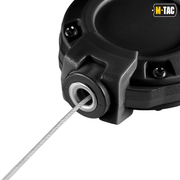 M-Tac карабін зі шнуром для ключів Black