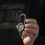 M-Tac карабін зі шнуром для ключів Black