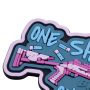 Brand Element нашивка One shot one drone (pink)