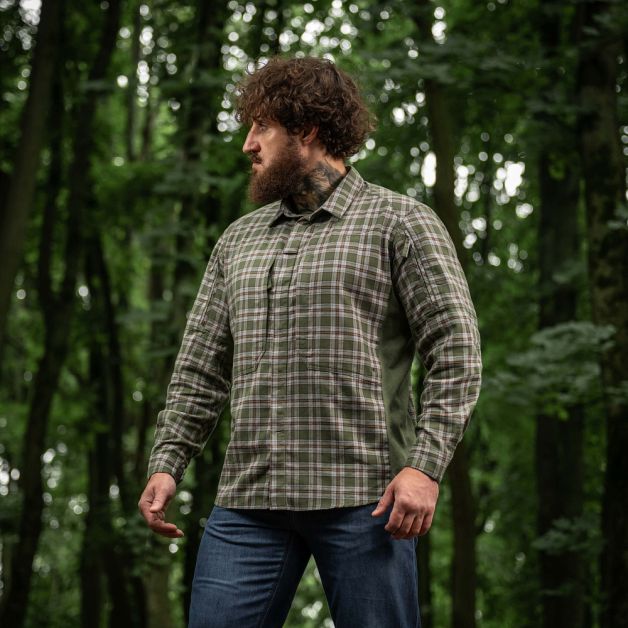 M-Tac рубашка Tactical Cotton Shirt Olive/Grey