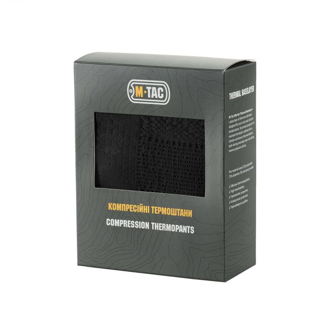 M-Tac термобрюки компрессионные Black/Dark Grey