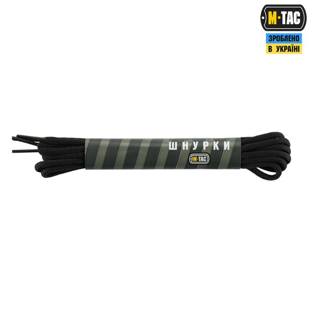 M-Tac шнурки Mil-Spec Nylon Black