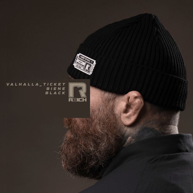 R3ICH шапка бини "Valhalla ticket" black