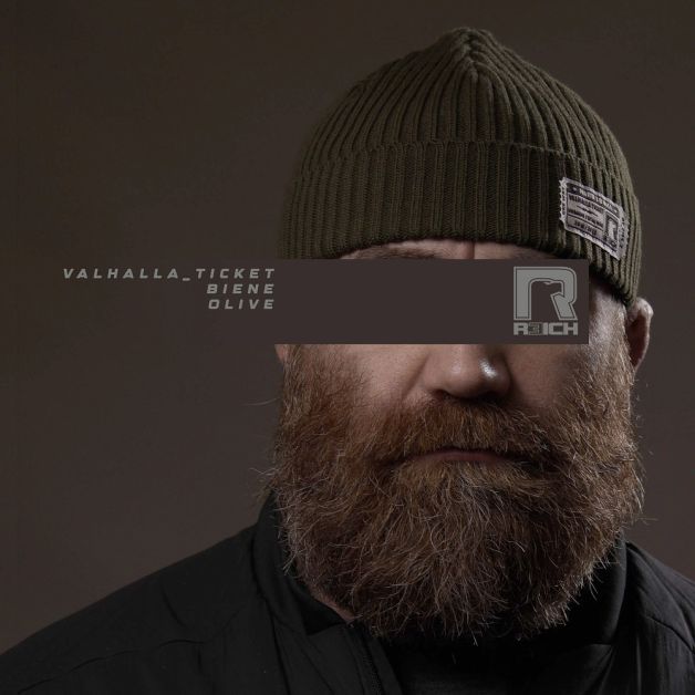R3ICH шапка бини "Valhalla ticket" olive