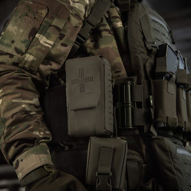 M-Tac подсумок медицинский вертикальный Small Gen.II Elite Ranger Green