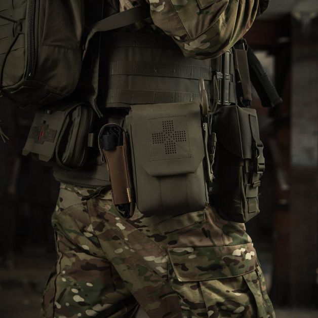 M-Tac подсумок медицинский вертикальный Large Gen.II Elite Ranger Green
