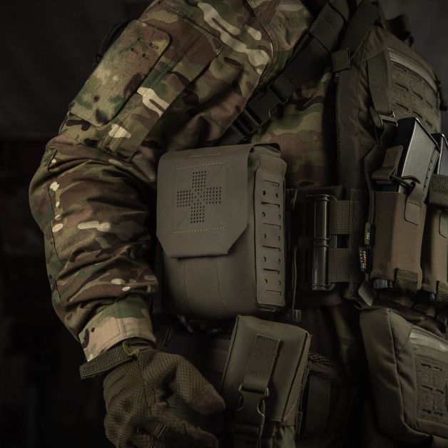 M-Tac подсумок медицинский вертикальный Large Gen.II Elite Ranger Green