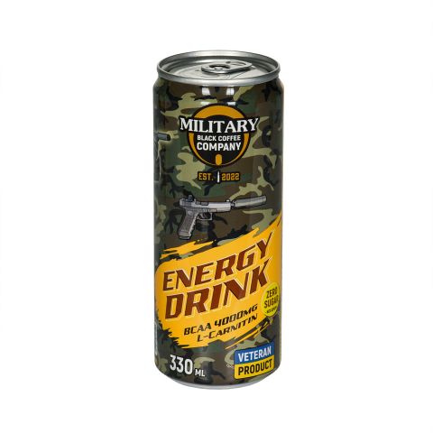 Military Black Coffee Company energy drink Груша без сахара