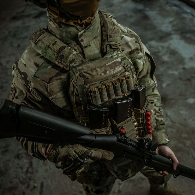 M-Tac подсумок для патронов 12 калибра горизонтальный Laser Cut Multicam