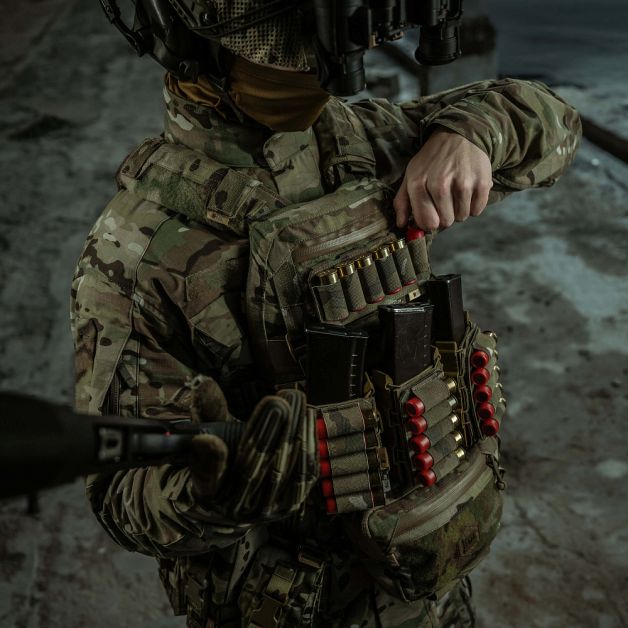 M-Tac подсумок для патронов 12 калибра горизонтальный Laser Cut Multicam