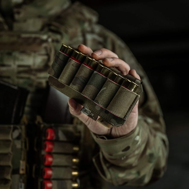 M-Tac подсумок для патронов 12 калибра горизонтальный Laser Cut Multicam