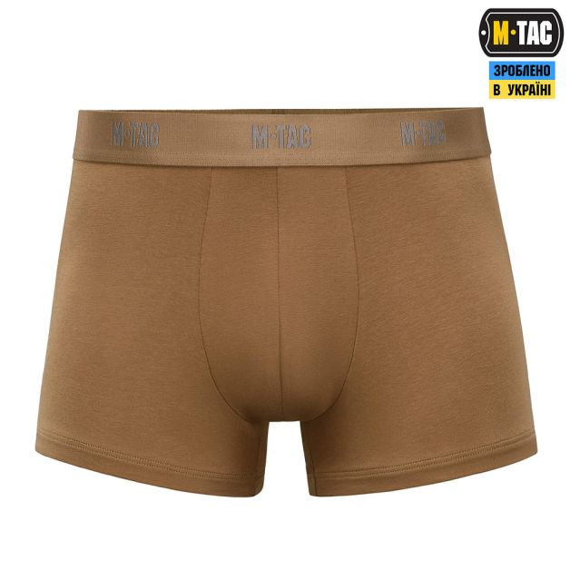 M-Tac трусы Men Cotton Stretch Boxer Briefs Coyote Brown