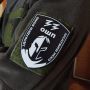 Шеврон ПВХ 33 ОШП Здобудеш волю Заслужиш небо ч/б