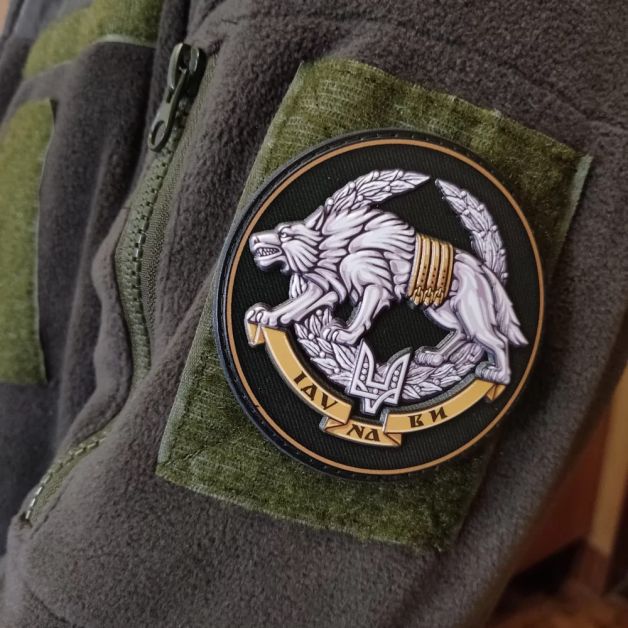 Шеврон ПВХ ССО Іду на ви Вовк об'ємний олива