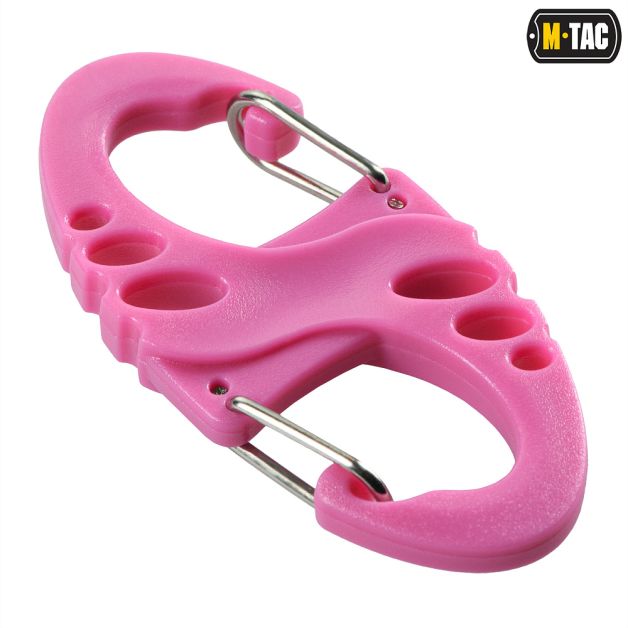 M-Tac карабин S-Hook пластиковый Pink