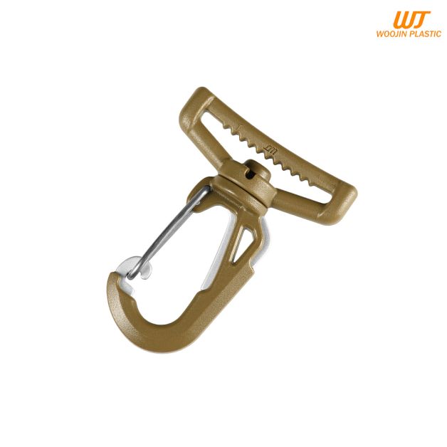 Woojin Plastic карабин Ultra Metal Hook 38mm Coyote
