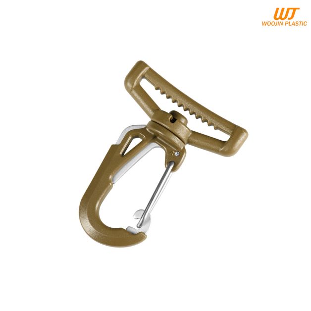 Woojin Plastic карабин Ultra Metal Hook 38mm Coyote