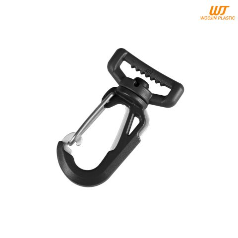 Woojin Plastic карабин Ultra Metal Hook 25mm Black