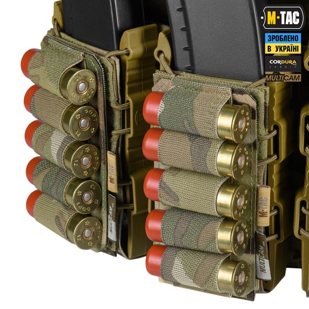 M-Tac патронташ на липучке для патронов 12 калибра Multicam
