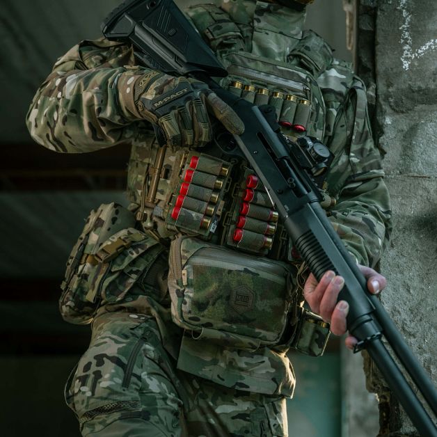 M-Tac патронташ на липучке для патронов 12 калибра Multicam