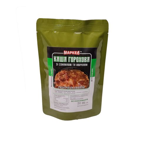 Макро Каша гороховая со свининой и овощами (реторт-пакет) 350г