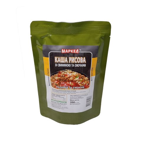 Макро Каша рисовая со свининой и овощами (реторт-пакет) 350г