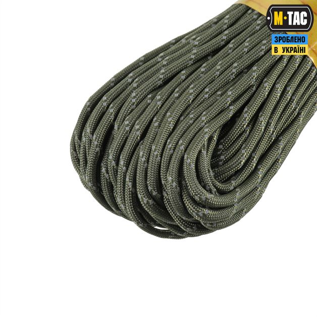 M-Tac паракорд 475 30m Ranger Green Reflective