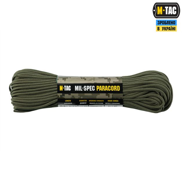 M-Tac паракорд 550 mil-spec 30m Ranger Green