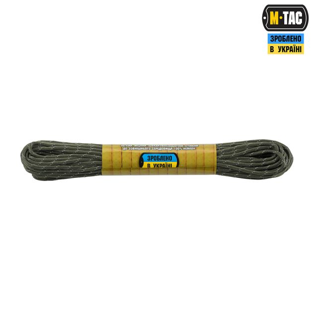 M-Tac паракорд 475 15m Ranger Green Reflective